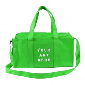 Green Weekender Duffel Bag Non Woven Green Weekender Duffel Bag Non Woven